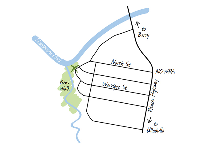 This is a mudmap of the walks